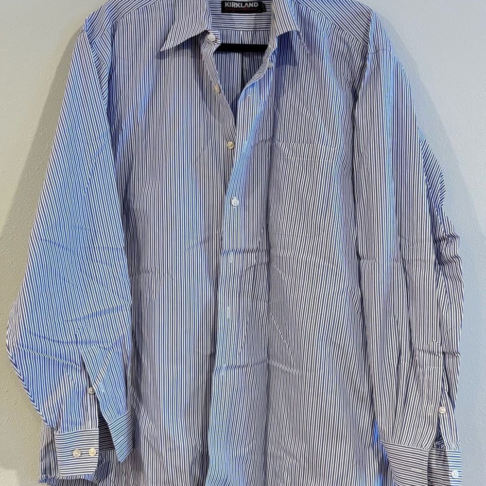 Kirkland Signature Men's Striped Dress Shirt